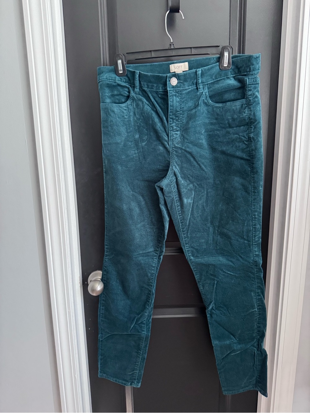 LOFT Teal Skinny Corduroy Jeans for Women